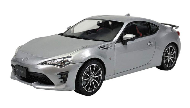 Aoshima 56493 Toyota ZN6 Toyota86 2016 Ice Silver Metallic 1/24 Scale Kit (Pre-painted Model)