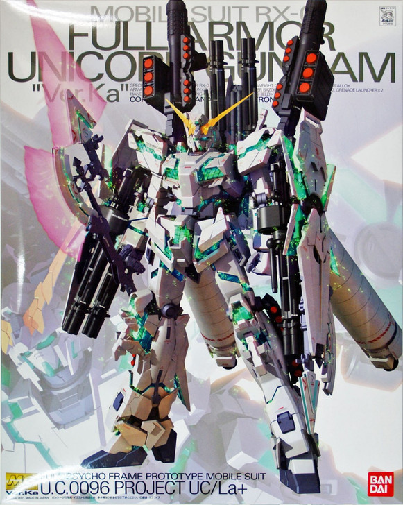 Bandai MG 728180 Gundam RX-0 Full Armor Unicorn Gundam VersionKa 1/100 Scale Kit (4573102615893)