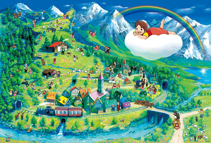 Beverly Jigsaw Puzzle 31-495 Heidi, Girl of the Alps Best Scenes (1000 Pieces)