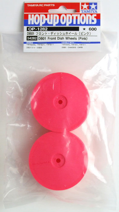 Tamiya 54282 (OP1282) DB01 Front Dish Wheels (Pink)