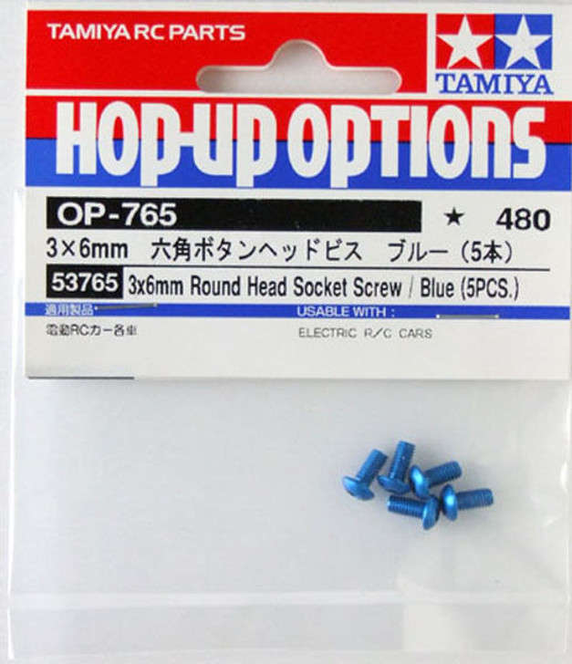 Tamiya 53765 (OP765) 3x6mm Round Head Socket Screw /