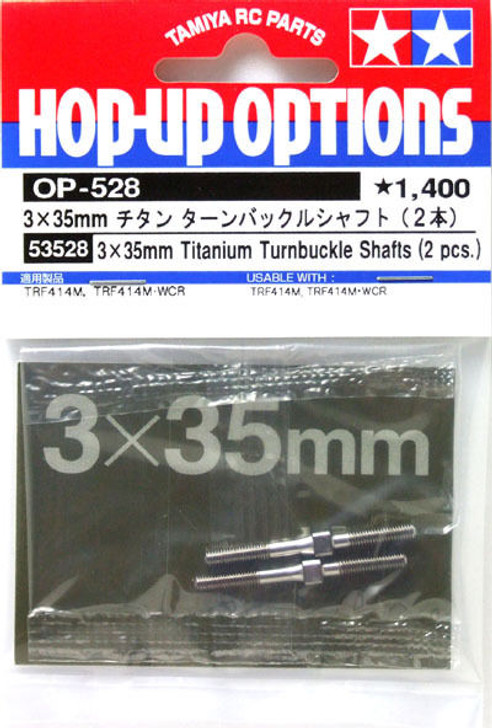 Tamiya 53528 (OP528) 3 x 35mm Titanium Turnbuckle