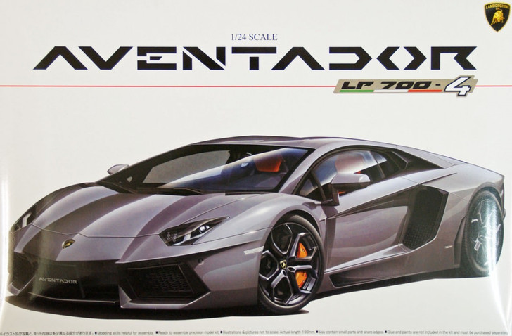 Aoshima 01424 Lamborghini Aventador LP700-4 1/24 Scale Kit (4905083001424)