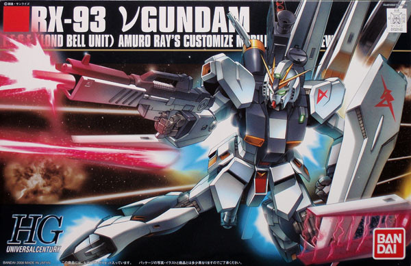 Bandai HGUC 086 Gundam RX-93 Nu Gundam 1/144  Scale Kit (4573102579539)