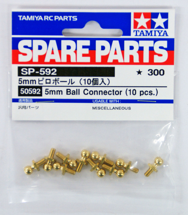 Tamiya 50592 (SP592) 5mm Ball Connector (10pcs)