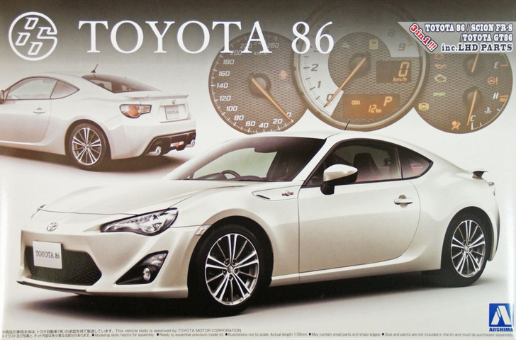 Aoshima 02209 Toyota 86 GT Limited 1/24 Scale Kit (4905083002209)
