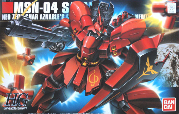Bandai HGUC 088 Gundam MSN-04 SAZABI 1/144 Scale Kit (4573102588890)