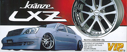 Aoshima 05347 Tire & Wheel Set Kranze LXZ 19 inch 1/24 Scale Kit (4905083005347)