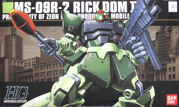 Bandai HGUC 090 Gundam MS-09R-2 RICK DOM II 1/144 Scale Kit (4543112557407)