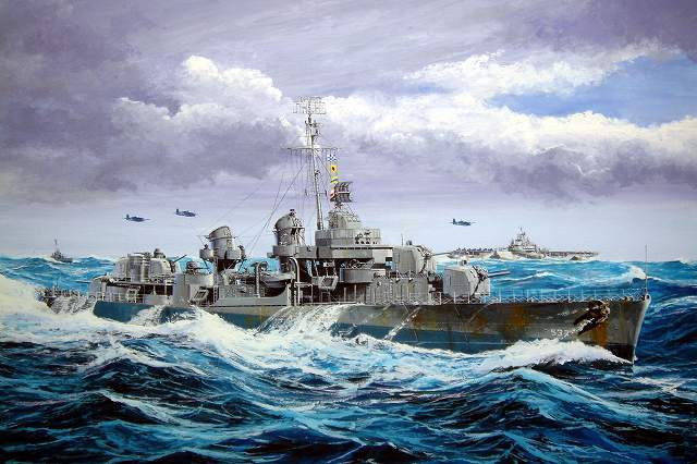 Pit-Road Skywave W-97 USS Destroyer DD-537 The Sullivans 1/700 Scale Kit (4986470012674)