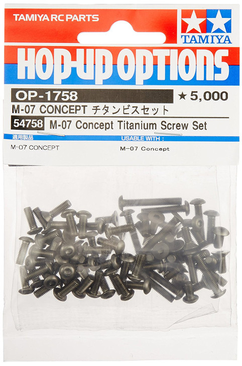 Tamiya 54758 (OP1758) M-07 Concept Titanium Screw Set