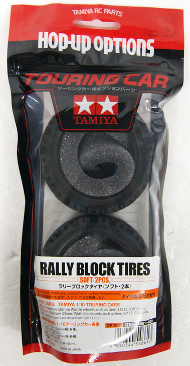 Tamiya 54861 RC Rally Block Tires Soft 2pcs