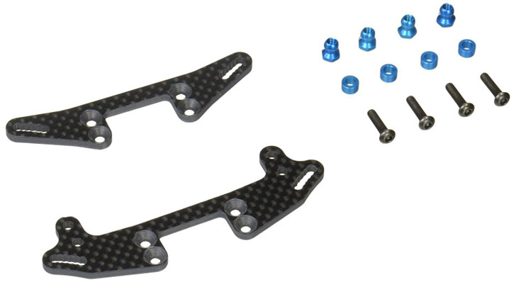 Tamiya 54746 TA07 Carbon Damper Stay Set For TRF Super Short BB Dampers