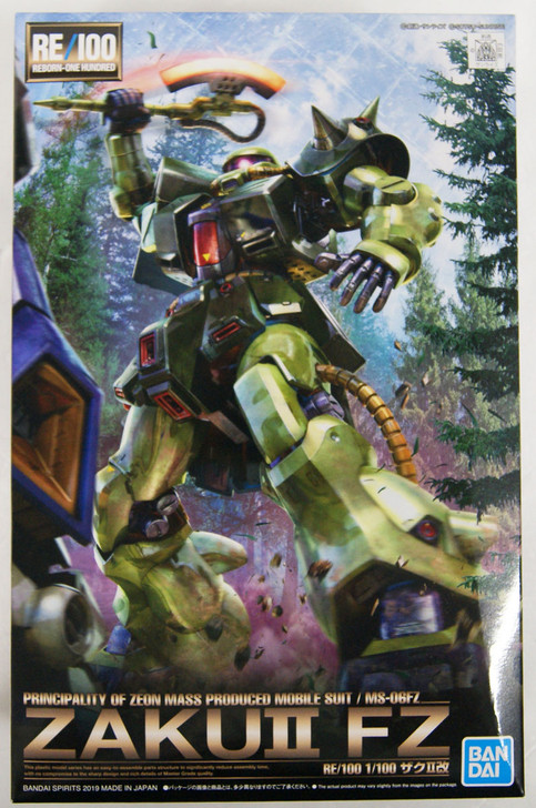 Bandai RE/100 GUNDAM Zaku II Kai 1/100 Scale Kit