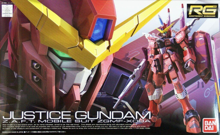 Bandai RG 09 Justice Gundam Z.A.F.T. Mobile Suit ZGMF-X09A 1/144 Scale Kit (4573102616159)