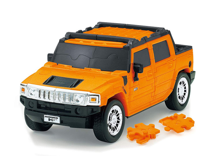 Beverly Car Puzzle 3D CP3-008 Hummer H2 Orange (70 pcs) 4977524484417