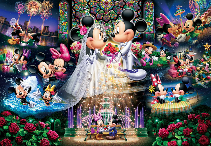 Tenyo Japan Jigsaw Puzzle D-108-742 Disney Mickey Mouse