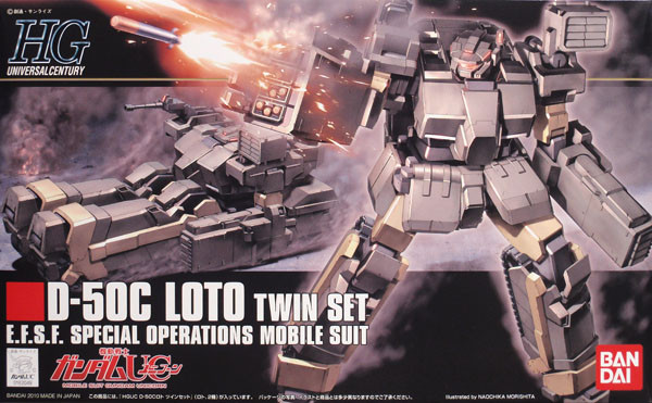 Bandai HGUC 106 Gundam D-50C LOTO TWIN SET 1/144 Scale Kit (4573102591623)