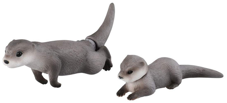 Takara Tomy Ania AS-15 Animal Adventure Eurasian Otter (Floating