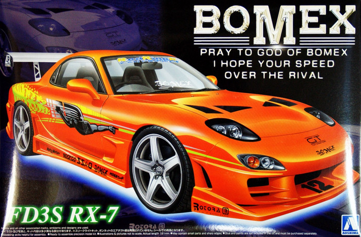 Aoshima 05866 Mazda RX-7 (FD3S) BOMEX Version 1/24 Scale Kit