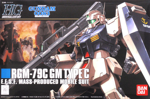 Bandai HGUC 113 Gundam RGM-79C GM TYPE C 1/144 Scale Kit (4573102591630)