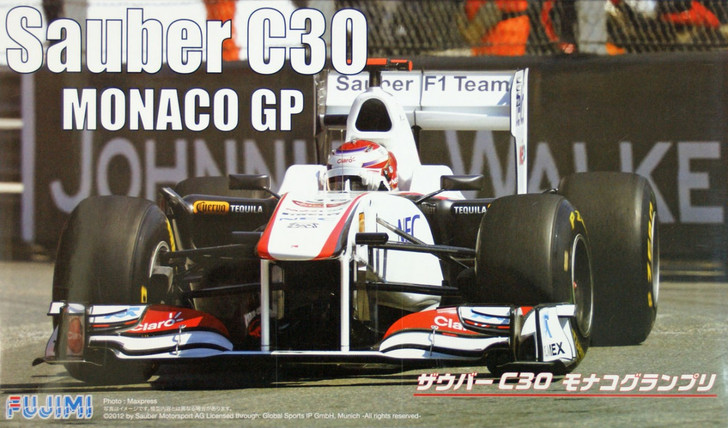 Fujimi GP44 F1 Sauber C30 Monaco GP 2011 with engine 1/20 scale kit (4968728091402)