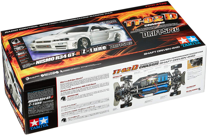 Tamiya 58605 Nismo R34 GT-R Z-tune (TT-02D Chassis) 1/10