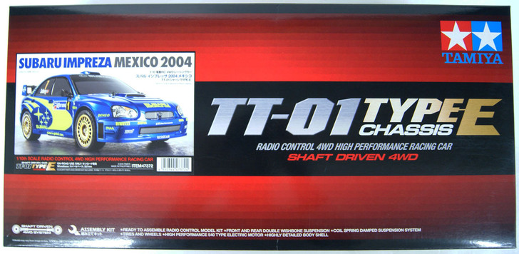 Tamiya 47372 Subaru Impreza Mexico 2004 (TT-01E Chassis) 1/10