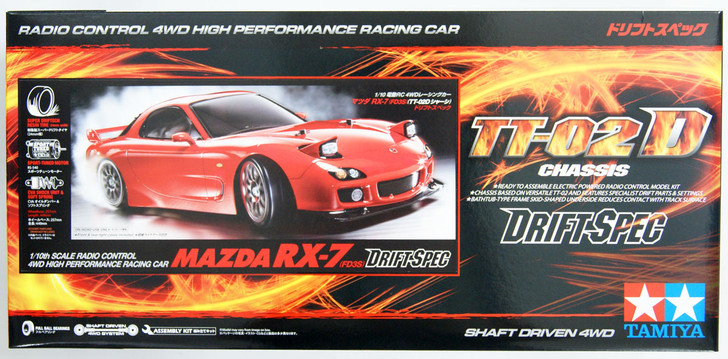 Tamiya 58648 Mazda RX-7 Drift Spec (TT-02D Chassis) 1/10 Scale RC Car Series No.648