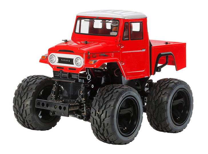 Tamiya 47305 Toyota Land Cruiser 40 Pickup Painted Red Body (GF-01) 1/12 Scale RC Car Series