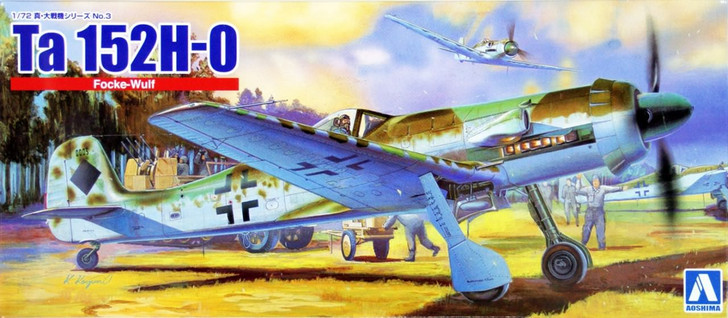 Aoshima True Fighter Planes Of WWII 1/72 Focke Wulf Ta152 H-0 Plastic Model