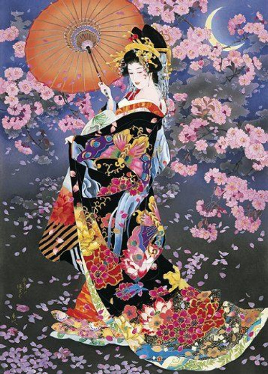 Epoch Jigsaw Puzzle 21-104 Japanese Art Kimono & Sakura (3000 S 