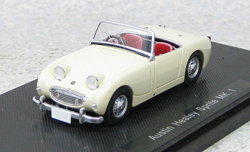 Ebbro 44454 Austin Healey Sprite Mk.I White 1958 (Resin) 1/43 Scale (4526175444549)
