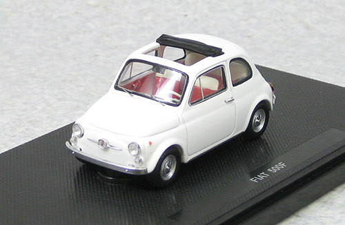 Ebbro 44461 Fiat 500F 1965 White (Resin Model) 1/43 Scale (4526175444617)
