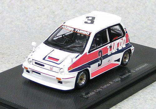 Ebbro 44471 Honda City Turbo R #3 Suzuka 1982 S.Johansson (Resin) 1/43 Scale (4526175444716)