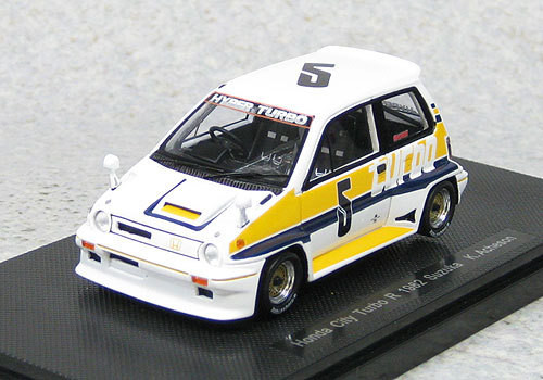 Ebbro 44473 Honda City Turbo R #5 Suzuka 1982 K.Acheson (Resin) 1/43 Scale (4526175444730)