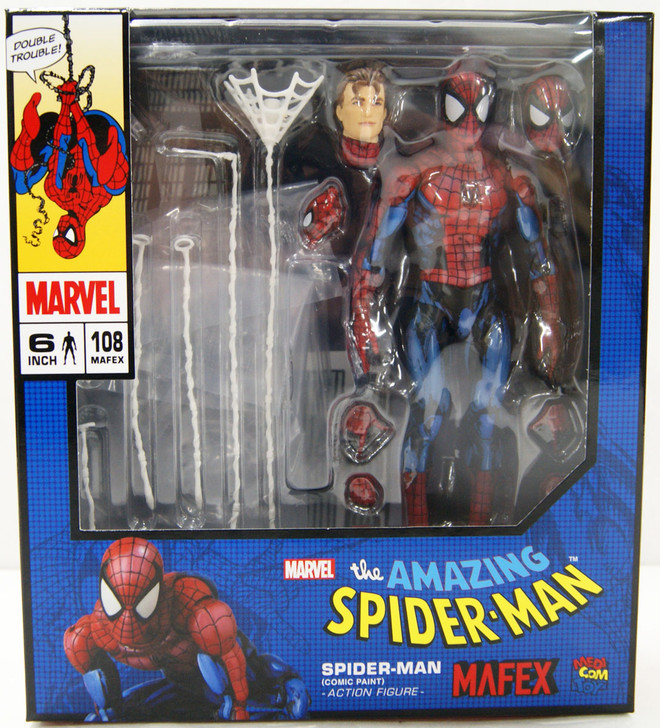 Medicom MAFEX 108 Spider-Man Figure (Comic Paint)