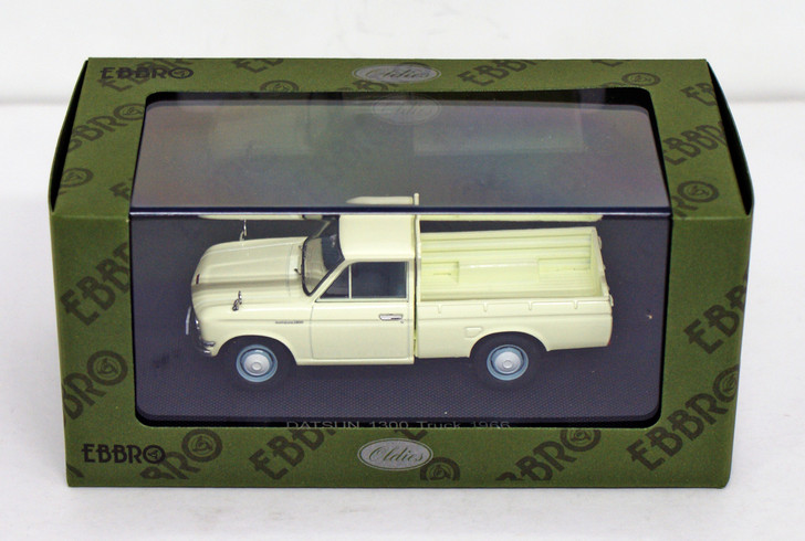 Ebbro 44690 Nissan Datsun 1300 Truck 1966 (Ivory) 1/43 Scale (4526175446901)