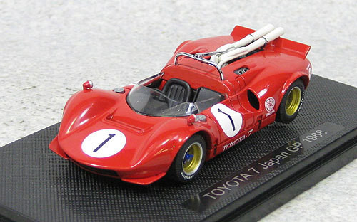 Ebbro 44701 Toyota 7 1968 Japan GP No.1 Hosoya (Red) 1/43 Scale (4526175447014)