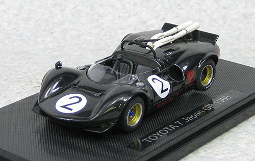 Ebbro 44702 Toyota 7 1968 Japan GP No.2 Fukuzawa (Black) 1/43 Scale (4526175447021)