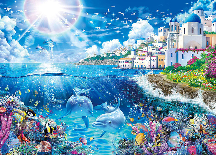 Epoch Jigsaw Puzzle 07-718 Lassen Mykonos World Travel (500 Pieces)