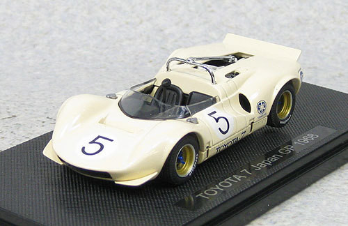 Ebbro 44704 Toyota 7 1968 Japan GP No.5 Otsubo (Ivory) 1/43 Scale (4526175447045)
