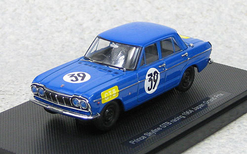 Ebbro 44708 Prince Skyline GTB 1964 Japan Grand Prix #39 (Blue) 1/43 Scale (4526175447083)
