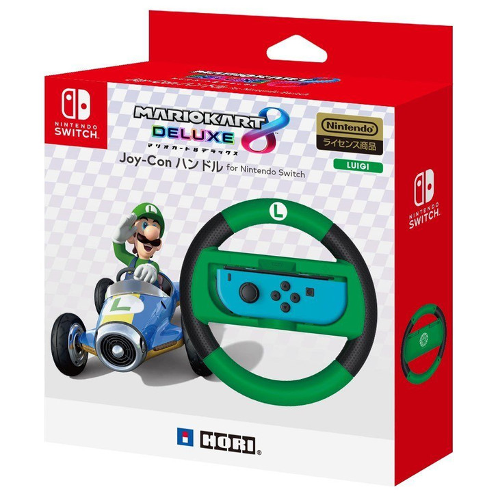 Hori Joy-Con Wheel Mario Kart 8 DX Luigi for Nintendo Switch