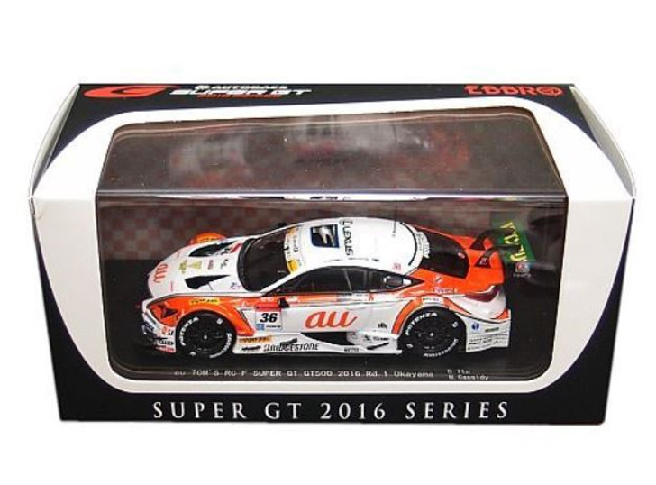 Ebbro 45384 Toms RC F Super GT GT500 2016 Rd.1 Okayama No.36 (White) 1/43  Scale