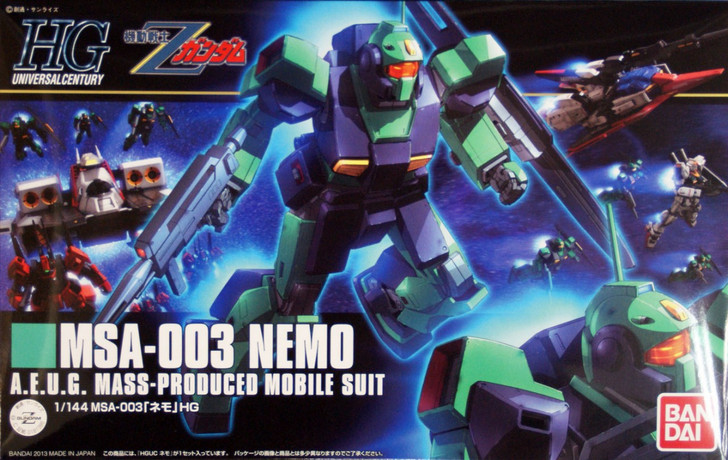 Bandai HGUC 150 Gundam MSA-003 NEMO 1/144 Scale Kit (4573102568342)