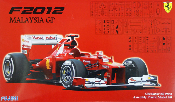 Fujimi GP46 F1 Ferrari F2012 Malaysia GP 1/20 Scale Kit (4968728091426)