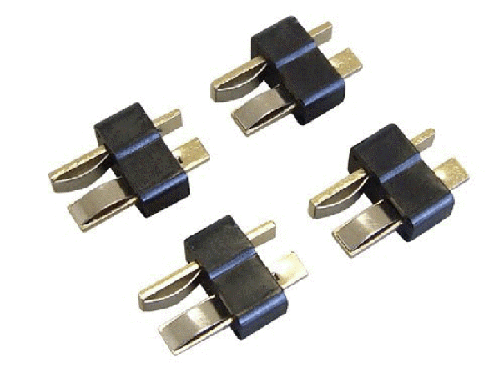 Kawada RC B17b He Battery Connector Male 4Pcs.