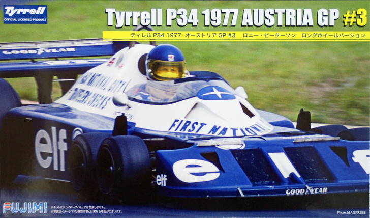 Fujimi GP48 F1 Tyrrell P34 1977 Australia GP #3 w/Etching Parts 1/20 Scale Kit (4968728091495)