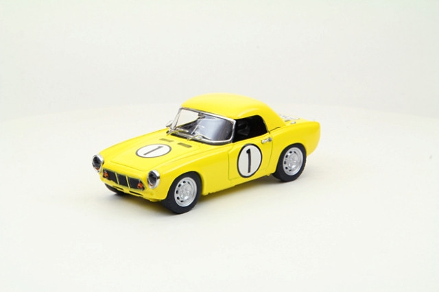 Ebbro 44592 Honda S600 1965 Funabashi CCC #1 (Yellow) 1/43 Scale (4526175445928)